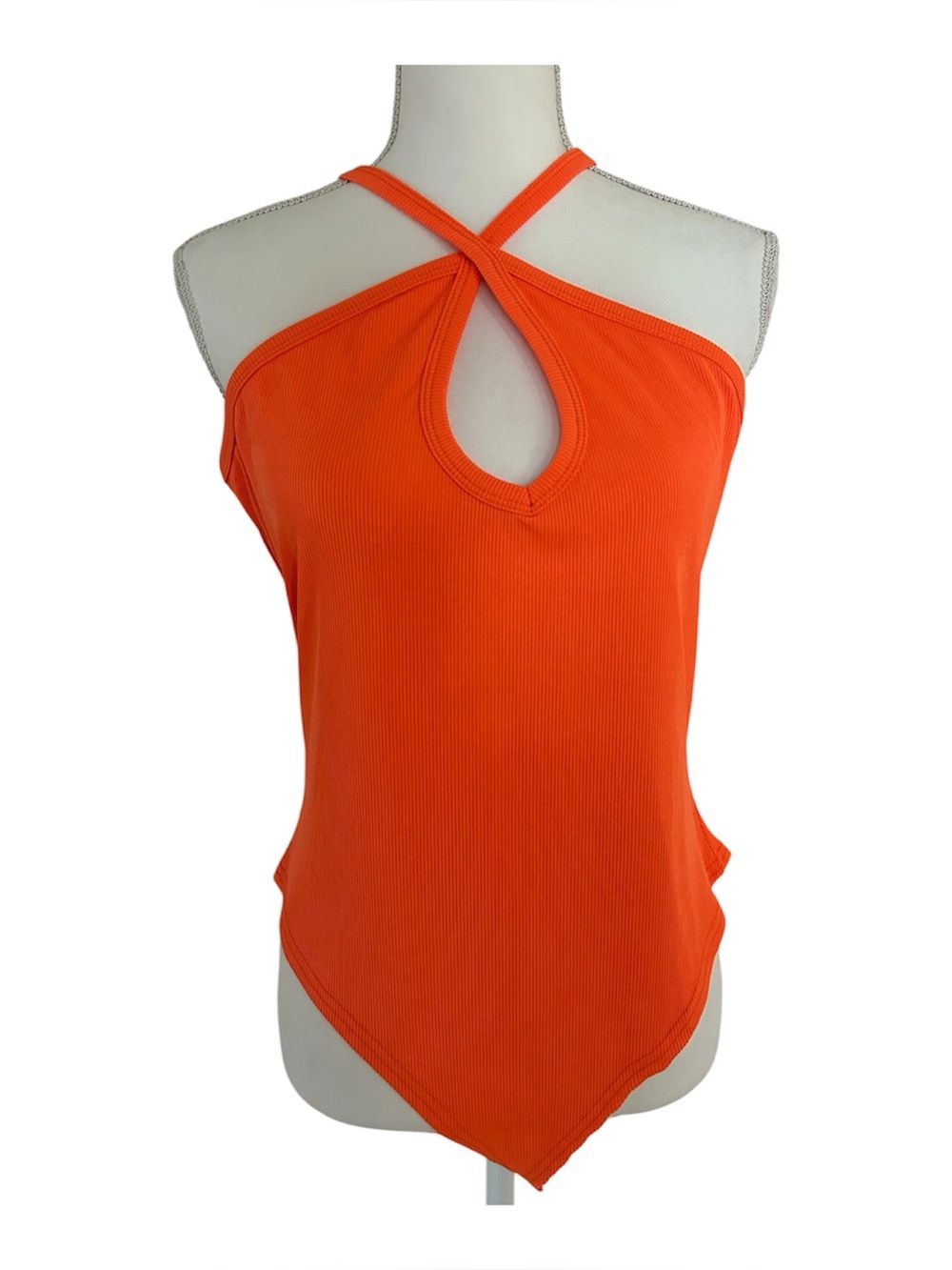 Chicme Cross Neck Tank Bodysuit